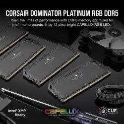 Corsair Dominator Platinum RGB DDR5 64GB (2x32GB) 6400MT/s CL32 Negro (CMT64GX5M2B6400C32)
